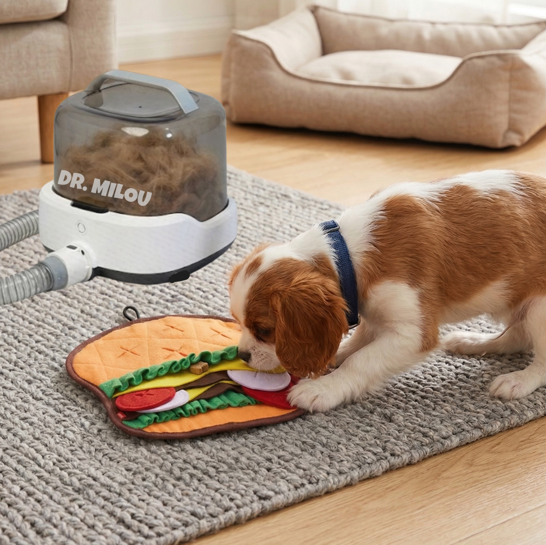 Dr. Milou CalmCare™ Cordless Pet Grooming Vacuum Kit