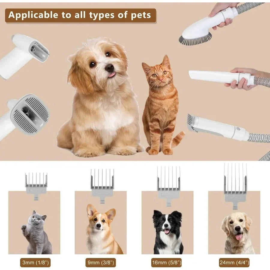 V.I.P. 5-in-1 Pet Grooming Vacuum Kit